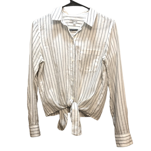 Madewell Tops - Madewell Tie-Front Shirt in Darcy Stripe Size Small